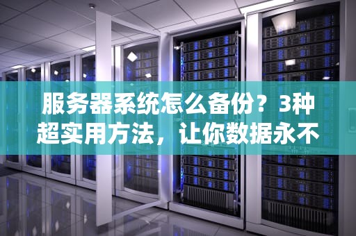 服务器系统怎么备份？3种超实用方法，让你数据永不凉凉！