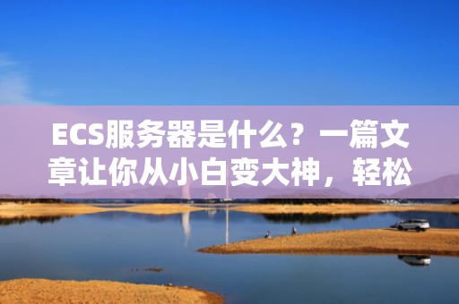ECS服务器是什么？一篇文章让你从小白变大神，轻松玩转云端！