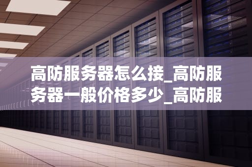 高防服务器怎么接_高防服务器一般价格多少_高防服务器的接入与管理