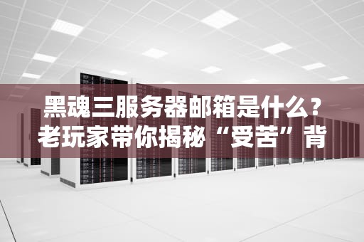 黑魂三服务器邮箱是什么？老玩家带你揭秘“受苦”背后的技术玄机！
