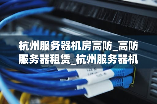 杭州服务器机房高防_高防服务器租赁_杭州服务器机房高防：构建坚不可摧的网络安全防线