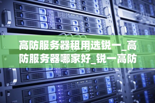 高防服务器租用选锐一_高防服务器哪家好_锐一高防服务器租用：您的网络安全首选