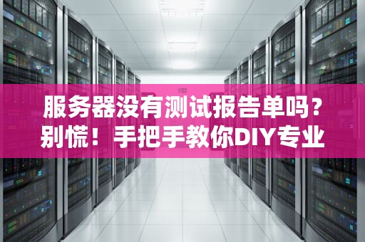服务器没有测试报告单吗？别慌！手把手教你DIY专业级测评方案