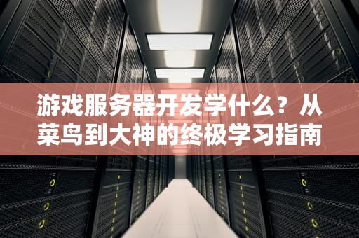 游戏服务器开发学什么？从菜鸟到大神的终极学习指南！