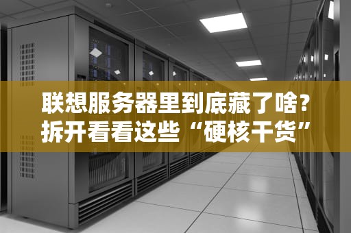 联想服务器里到底藏了啥？拆开看看这些“硬核干货”！