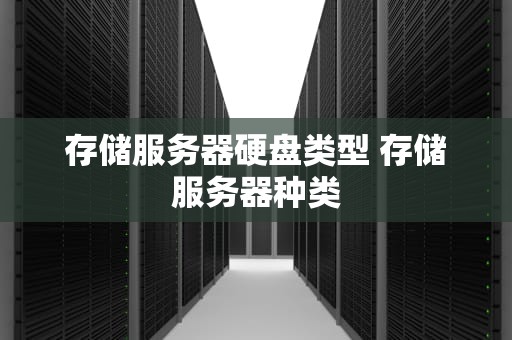 存储服务器硬盘类型 存储服务器种类
