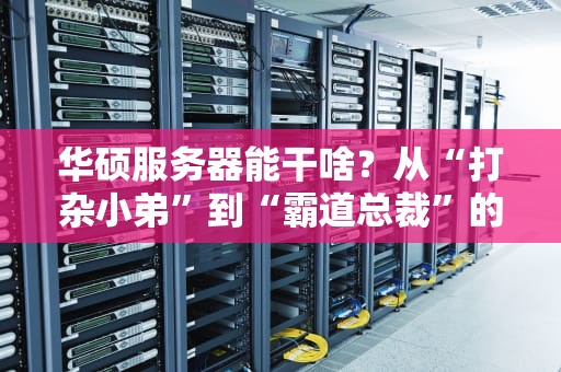 华硕服务器能干啥？从“打杂小弟”到“霸道总裁”的逆袭之路！