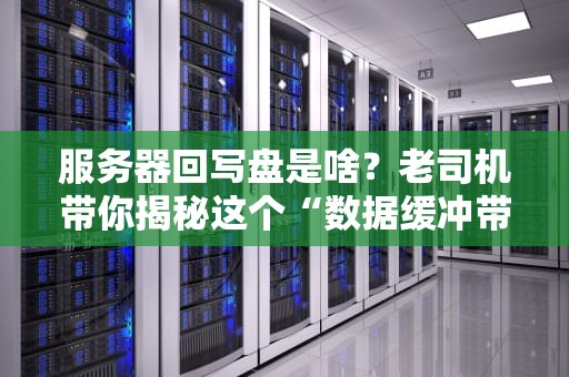 服务器回写盘是啥？老司机带你揭秘这个“数据缓冲带”！（附性能优化秘籍）