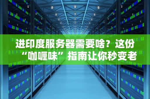 进印度服务器需要啥？这份“咖喱味”指南让你秒变老司机！