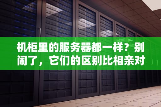 机柜里的服务器都一样？别闹了，它们的区别比相亲对象还复杂！