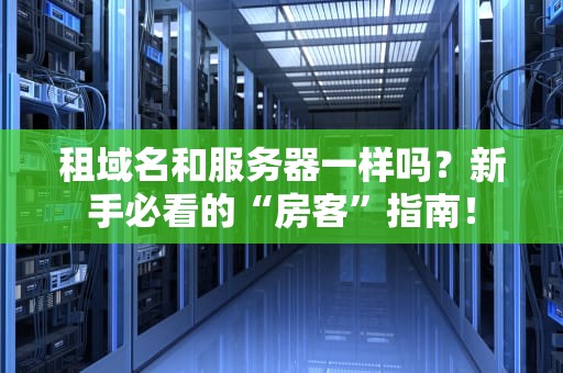 租域名和服务器一样吗？新手必看的“房客”指南！