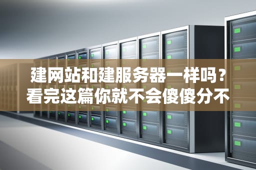 建网站和建服务器一样吗？看完这篇你就不会傻傻分不清了！