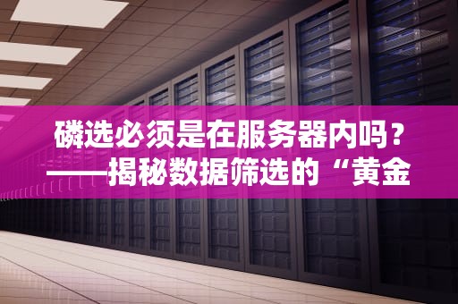 磷选必须是在服务器内吗？——揭秘数据筛选的“黄金法则”