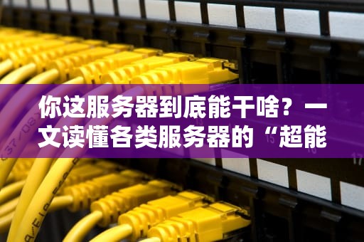 你这服务器到底能干啥？一文读懂各类服务器的“超能力”！
