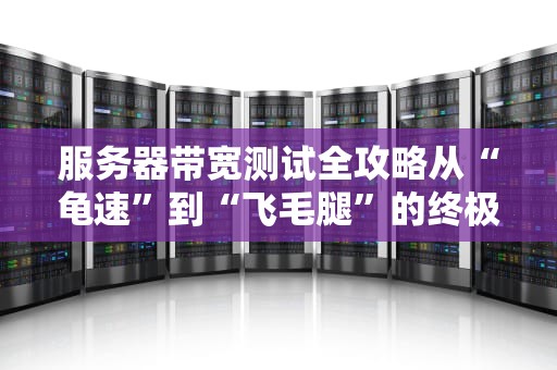 服务器带宽测试全攻略从“龟速”到“飞毛腿”的终极指南