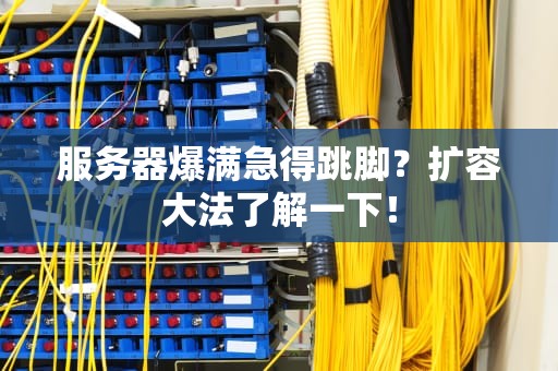 服务器爆满急得跳脚？扩容大法了解一下！