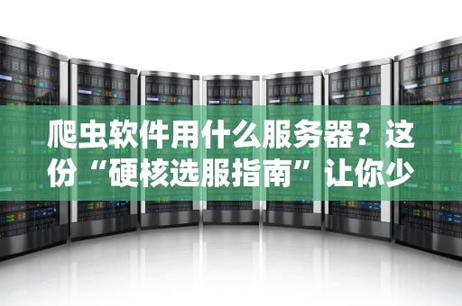 爬虫软件用什么服务器？这份“硬核选服指南”让你少掉99%的坑！