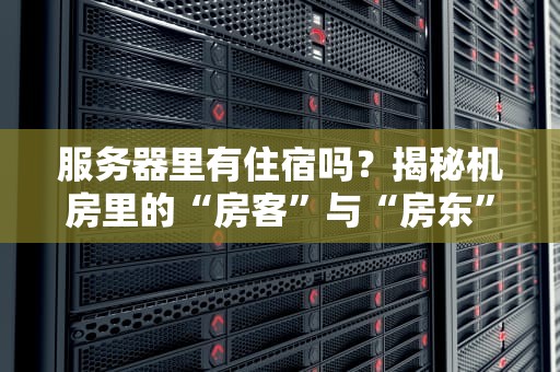 服务器里有住宿吗？揭秘机房里的“房客”与“房东”那些事儿