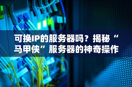 可换IP的服务器吗？揭秘“马甲侠”服务器的神奇操作！