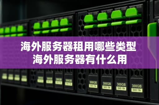 海外服务器租用哪些类型 海外服务器有什么用