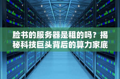 脸书的服务器是租的吗？揭秘科技巨头背后的算力家底！