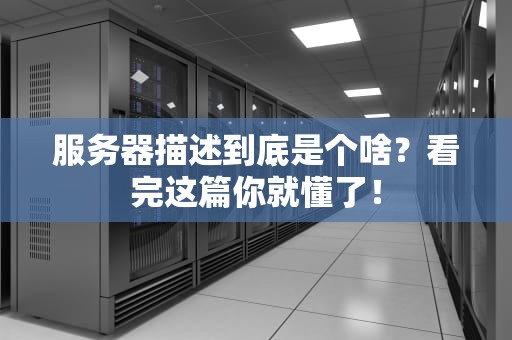 服务器描述到底是个啥？看完这篇你就懂了！