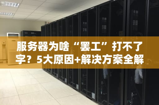 服务器为啥“罢工”打不了字？5大原因+解决方案全解析！