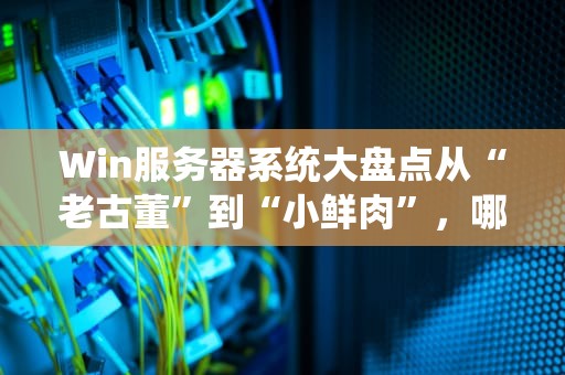 Win服务器系统大盘点从“老古董”到“小鲜肉”，哪个版本最适合你？