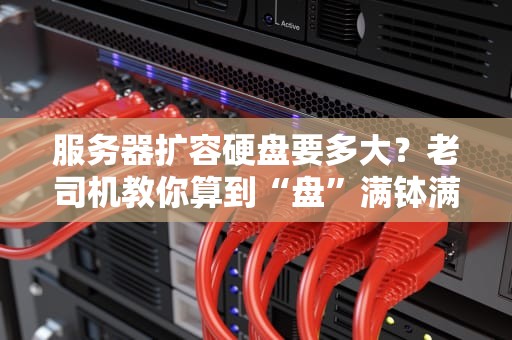 服务器扩容硬盘要多大？老司机教你算到“盘”满钵满！