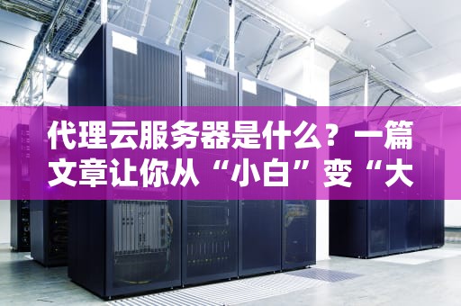 代理云服务器是什么？一篇文章让你从“小白”变“大神”！