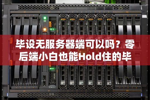 毕设无服务器端可以吗？零后端小白也能Hold住的毕业设计指南！