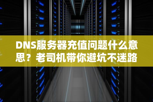 DNS服务器充值问题什么意思？老司机带你避坑不迷路！