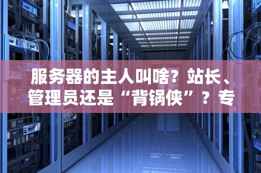 服务器的主人叫啥？站长、管理员还是“背锅侠”？专业科普+爆笑解读！