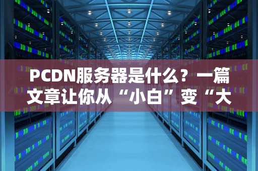 PCDN服务器是什么？一篇文章让你从“小白”变“大神”！