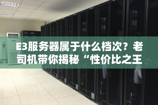 E3服务器属于什么档次？老司机带你揭秘“性价比之王”的江湖地位！
