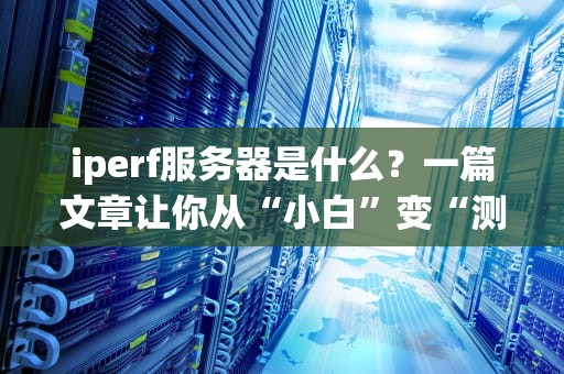 iperf服务器是什么？一篇文章让你从“小白”变“测速大神”！