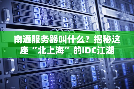 南通服务器叫什么？揭秘这座“北上海”的IDC江湖