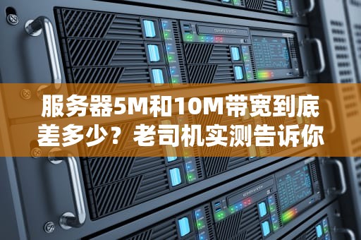 服务器5M和10M带宽到底差多少？老司机实测告诉你真相！