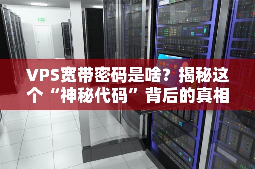 VPS宽带密码是啥？揭秘这个“神秘代码”背后的真相！