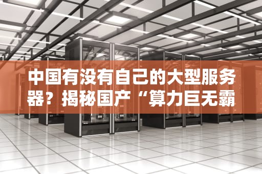 中国有没有自己的大型服务器？揭秘国产“算力巨无霸”的硬核实力！