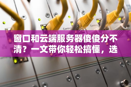 窗口和云端服务器傻傻分不清？一文带你轻松搞懂，选对不踩坑！