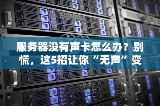 服务器没有声卡怎么办？别慌，这5招让你“无声”变“有声”！