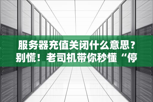 服务器充值关闭什么意思？别慌！老司机带你秒懂“停机维护”那些事儿