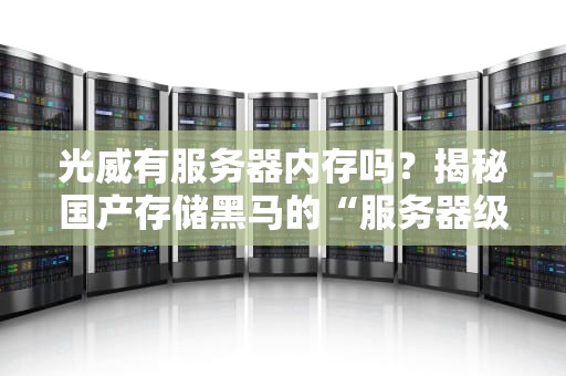 光威有服务器内存吗？揭秘国产存储黑马的“服务器级”实力！