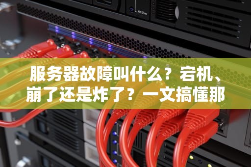服务器故障叫什么？宕机、崩了还是炸了？一文搞懂那些让人头大的专业术语！