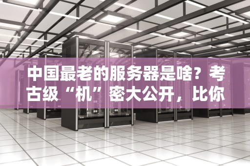 中国最老的服务器是啥？考古级“机”密大公开，比你家猫还老！