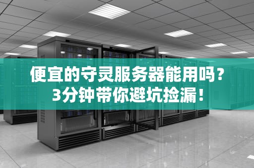 便宜的守灵服务器能用吗？3分钟带你避坑捡漏！