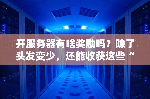 开服务器有啥奖励吗？除了头发变少，还能收获这些“惊喜”！
