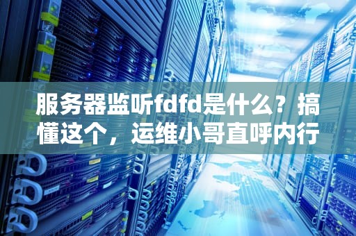 服务器监听fdfd是什么？搞懂这个，运维小哥直呼内行！