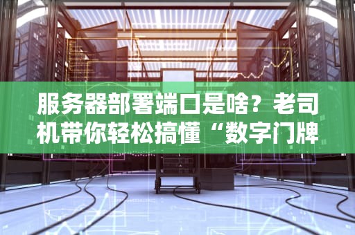 服务器部署端口是啥？老司机带你轻松搞懂“数字门牌号”的奥秘！